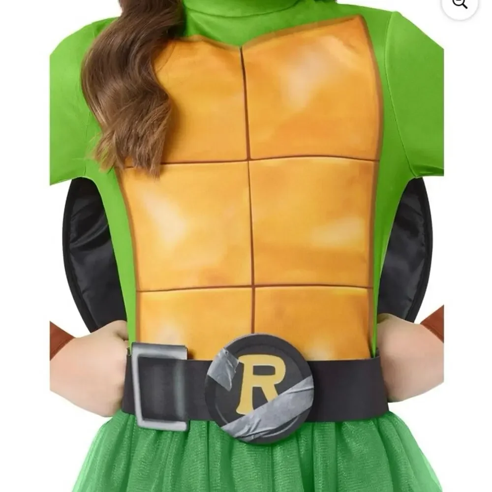 New Teenage Mutant Ninja Turtle 4-in 1 Dress up Costume Girls Size medium tmnt